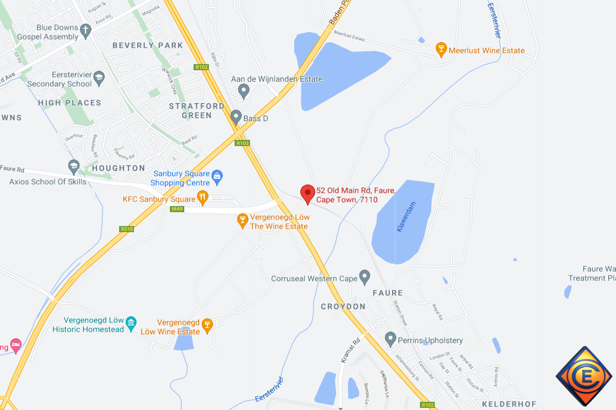 Map of T&I Chalmers Cape Town, Western Cape