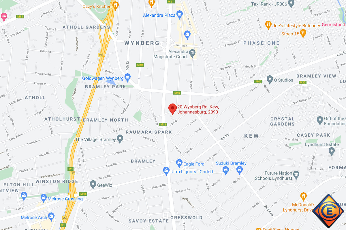 Map of T&I Chalmers Johannesbug, Gauteng
