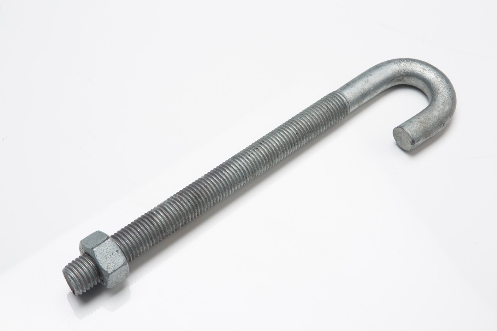 J bolt made from steel with hot dip galvanising (HDG) coating